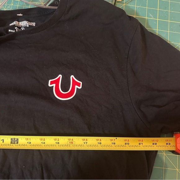 True Religion Buddha Logo T-shirt Black Size XXL NWT - Picture 11 of 13